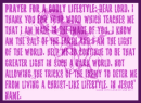 lifestyle prayer