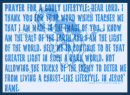 lifestyle prayer