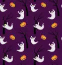 seamless glitter halloween ghost background
