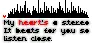 heart beats for you:)