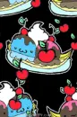 cherry ice-cream background