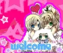 Cute anime welcome sign