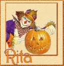Scarecrow and Jack-O-Lantern - Rita