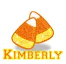 Candy Corn With The Name Kimberly