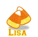Candy Corn With The Name Lisa