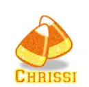 Candy Corn With The Name Chrissi