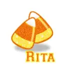 Candy Corn With The Name Rita