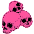 pink skulls