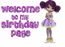 Welcome to my Birthday Page