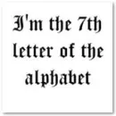 7th letter