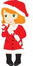Girl With A Candy Cane