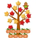 Fall Tree with bird