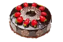 Cake with strawberries
