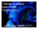 I miss you...