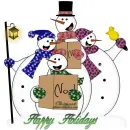 Happy Holidays Snowmen