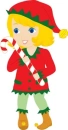 Girl with A Candycane