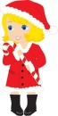 Girl with A Candycane