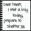 Dear heart....