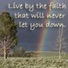 Live by faith rainbow
