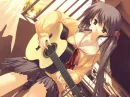 a girl playing guitar