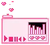 cute kawaii pink music box