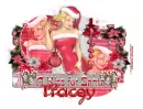 A kiss for Santa-Tracey