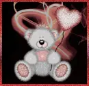 Pink Balloon Teddy Bear