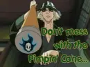 kisuke urahara, he has the cane