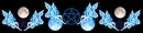 Triple Moon Goddess Divider