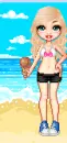 doll in the beach