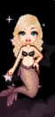 dark mermaid doll