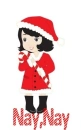 Girl with A Candy cane With Nay Nay