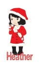 Girl with A Candy cane With Heather