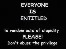Everyone is entitled