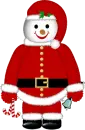 Santa Snow Man