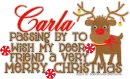 Carla: passing by to wish you