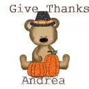 Thanksgiving Bear - Andrea