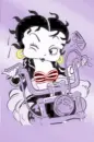 Betty Boop ride her bike