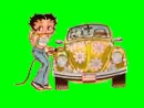 Betty Boop put gas in her car