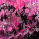 pretty pink and black pattern