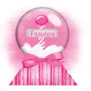Pink Snow Globe-Tracey