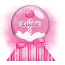 Pink Snow globe-Linda