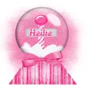 Pink Snow Globe-Heike