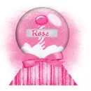 Pink Snow Globe-Rose
