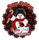 Happy Holidays Snowman