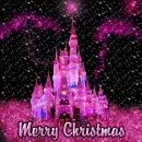 Magical Pink Christmas Background 
