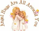 Angels hugging