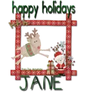 happy holidays jane