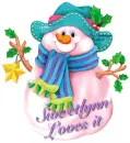 Snowman Loves it-Sweetlynn