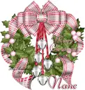 Merry Christmas wreath-Nanc